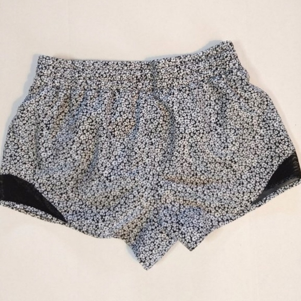 RBX Running Shorts Size LG - Black & White with inside pants attached